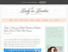 Tablet Screenshot of aladyinlondon.com